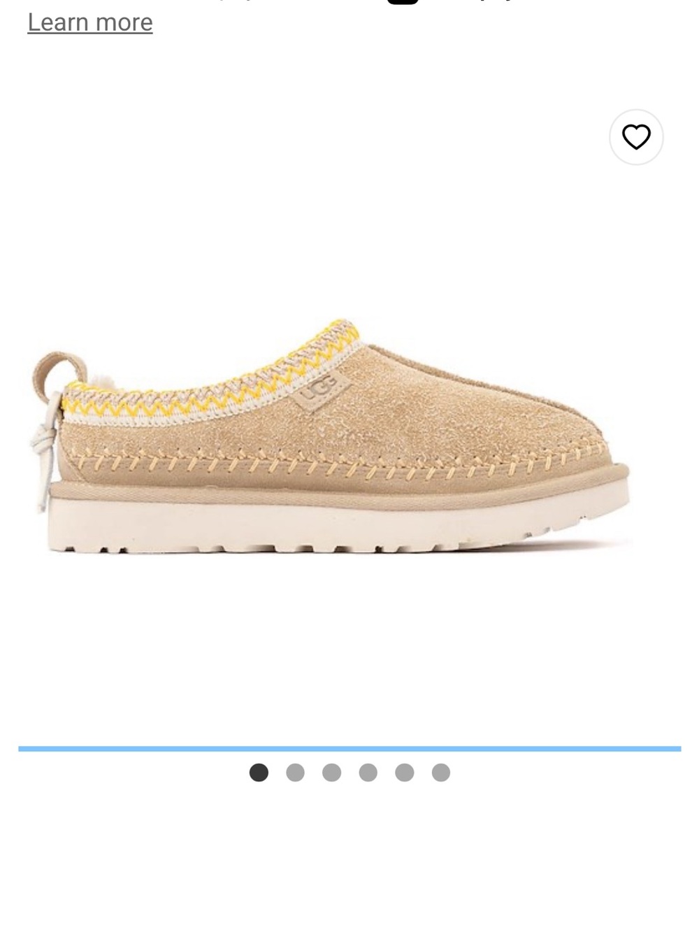 Womens UGG® Tasman Biarritz Slipper - Mustard Seed - Picture 4 of 6